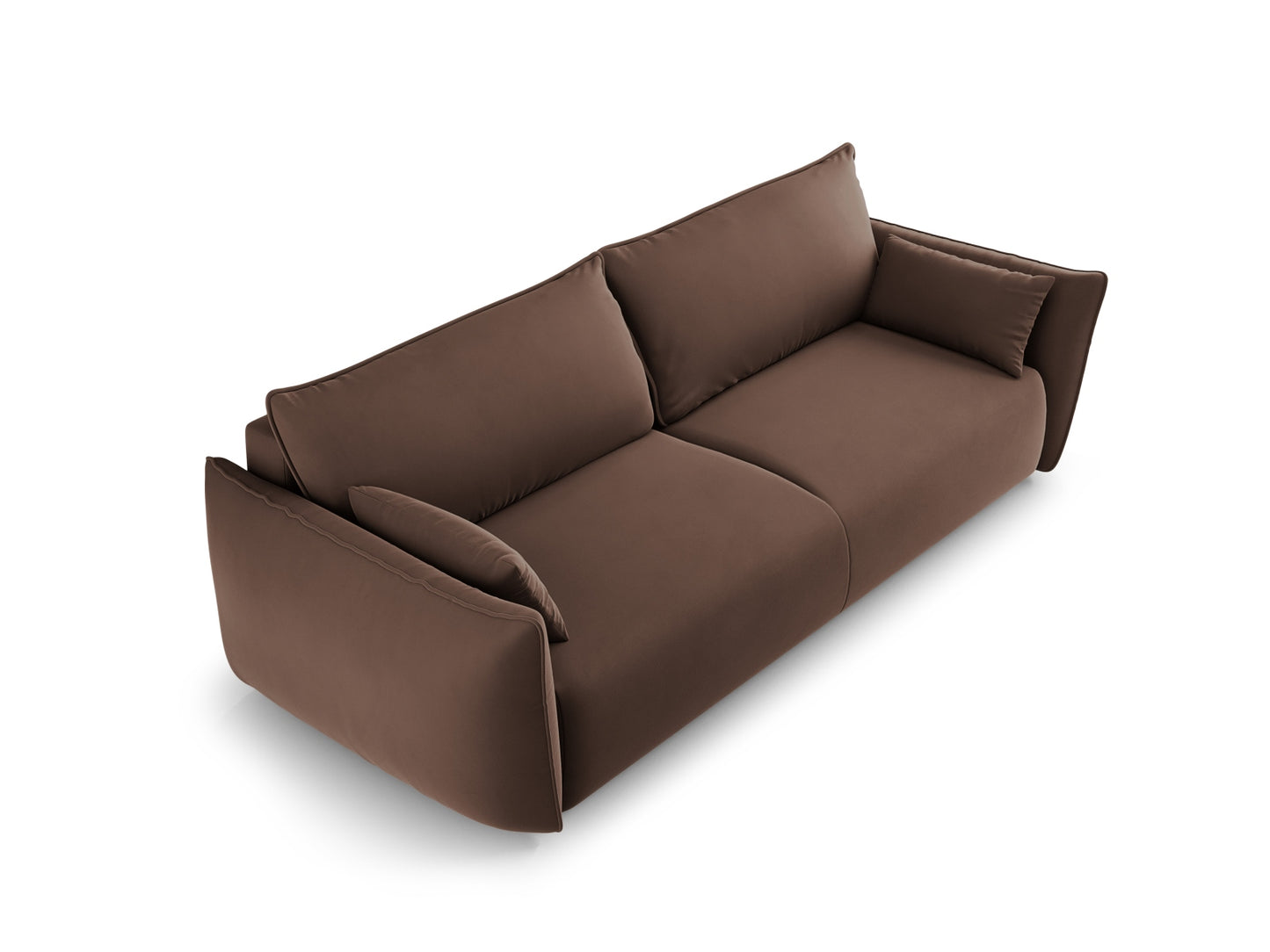 Matera 3-Seater Sofa With Bed Function And Box (3 Seats, 240x108x86) - Salvador Velvet - Gallery image 3