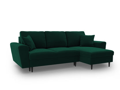 Kyoto Corner Sofa With Bed Function And Box (4 Seats, 241x145x88) - Riviera Velvet - Gallery image 2