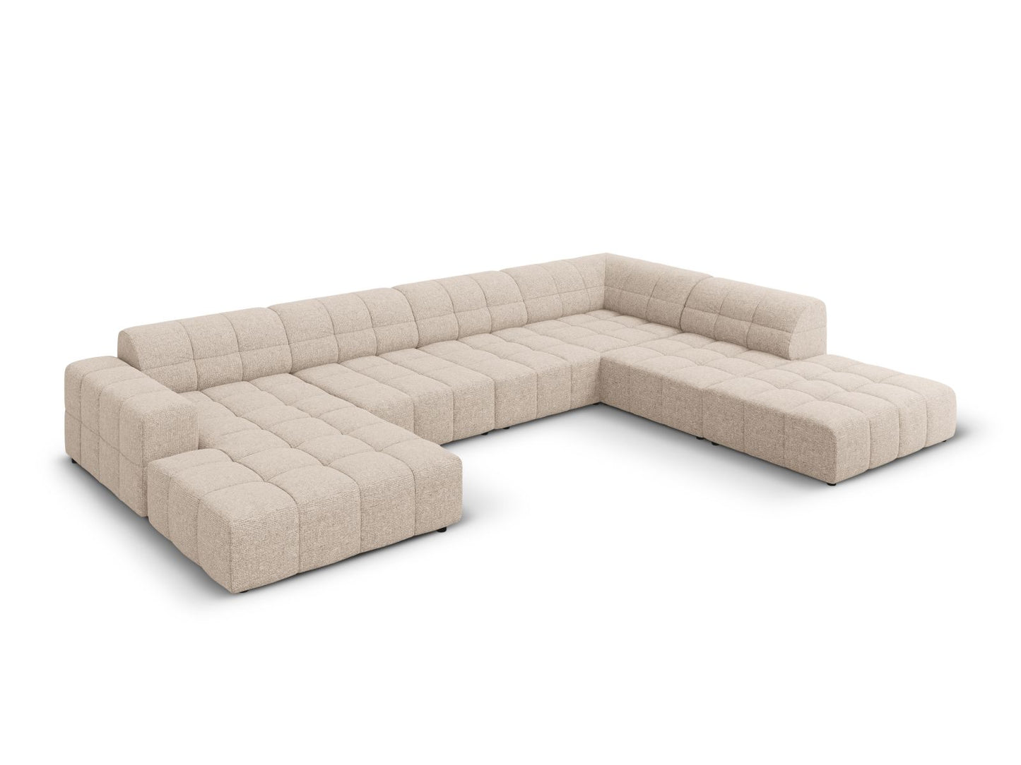 Chicago Panoramic Corner Sofa (7 Seats, 375x263x78) - Haga Chenille - Gallery image 2