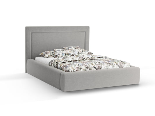 Kemer Storage Bed With Headboard - Wind Structured Fabric