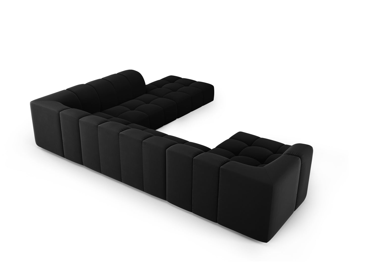 Moritz Panoramic Corner Sofa - Left/Right (7 Seats, 329x276x70) - Bluvel Velvet - Gallery image 4