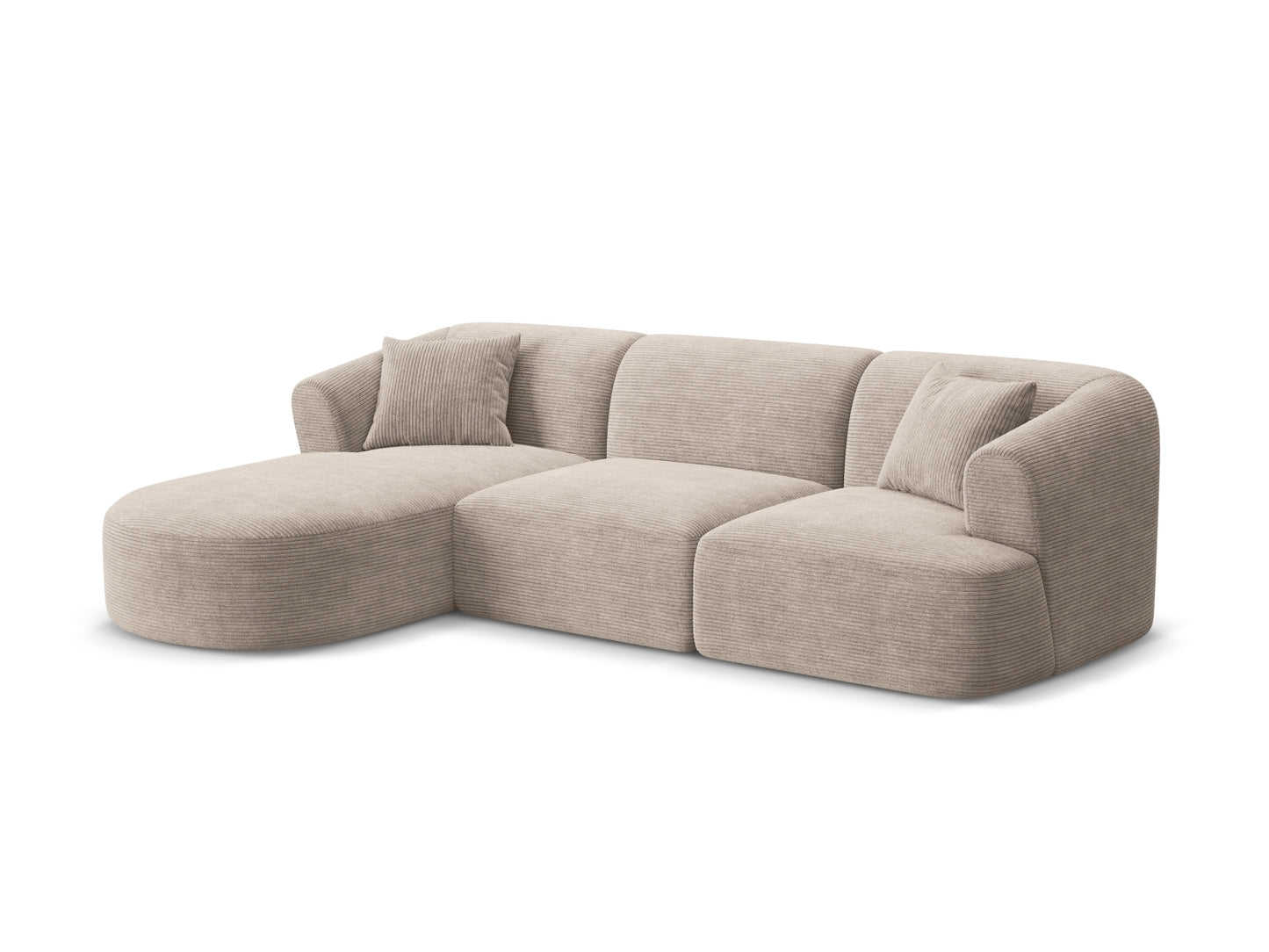 Campi Modular Corner Sofa (4 Seats, 256x156x70) - Corduroy - Gallery image 2