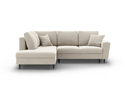 Kyoto Corner Sofa With Bed Function And Box (5 Seats, 243x194x88) - Left/Right - Riviera Velvet