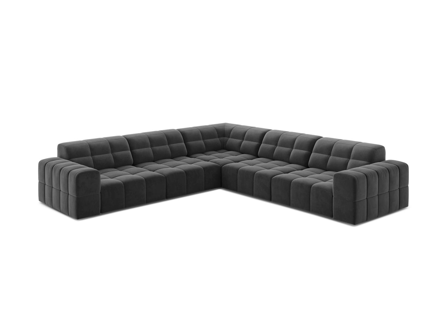 Chicago Symmetrical Corner Sofa (4 Seats, 285x285x78) - Venus Velvet - Gallery image 7