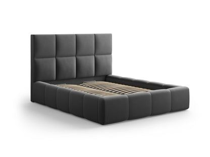 Livigno Storage Bed with Headboard - Bluvel Velvet - Gallery image 2
