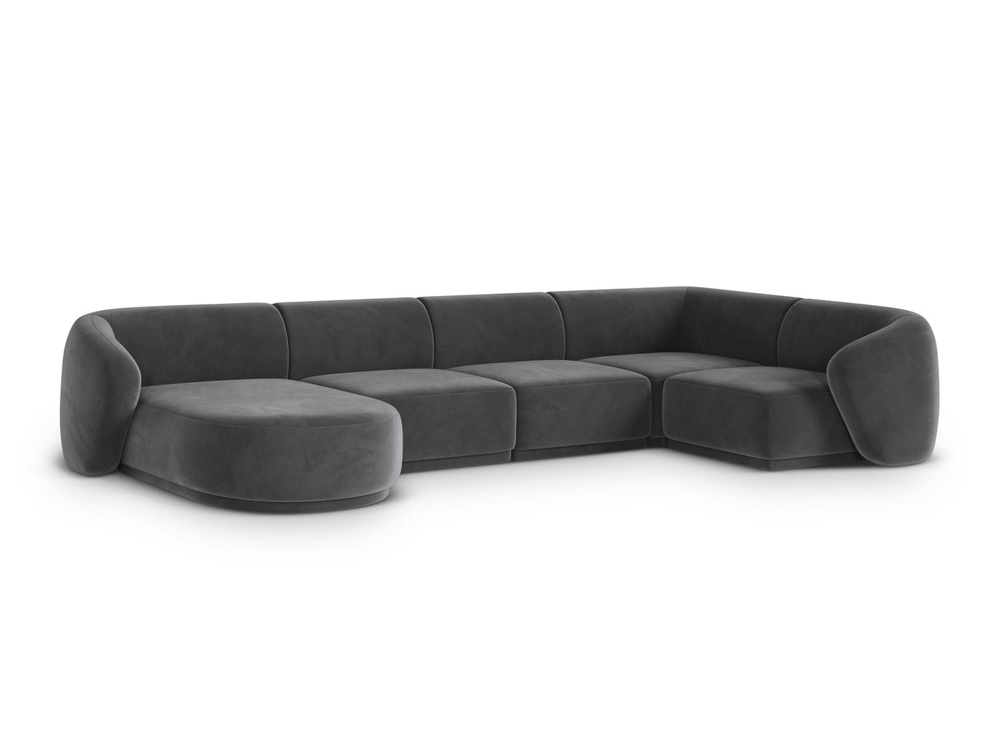 Gomera Panoramic Corner Sofa (6 Seats, 336x166x74) - Salvador Velvet - Gallery image 4