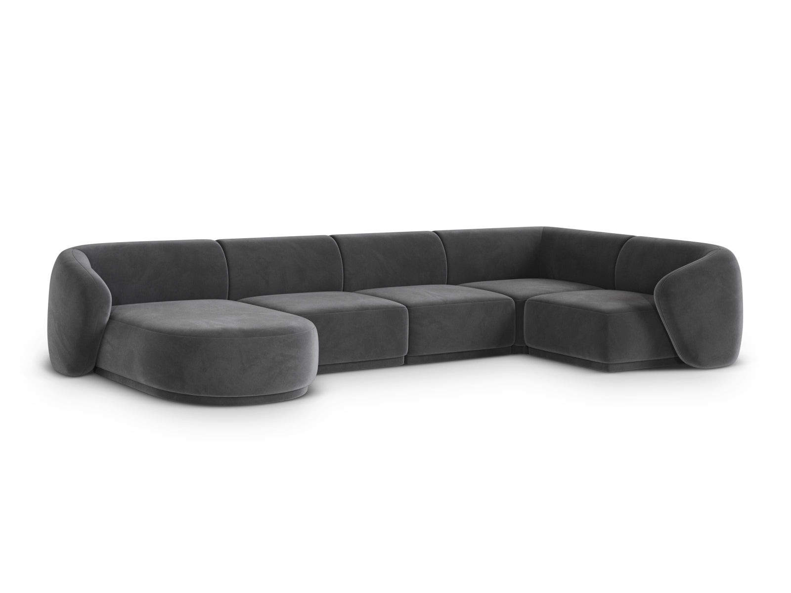 Gomera Panoramic Corner Sofa (6 Seats, 336x166x74) - Salvador Velvet - Gallery image 4