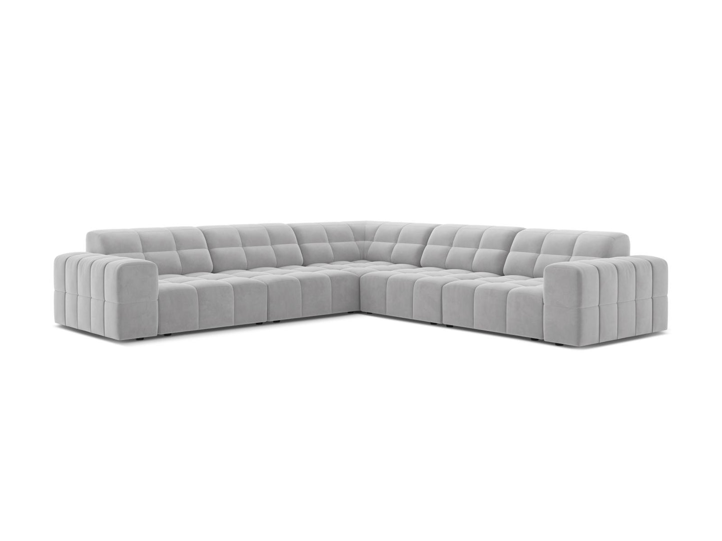 Chicago Symmetrical Corner Sofa (4 Seats, 285x285x78) - Bluvel Velvet