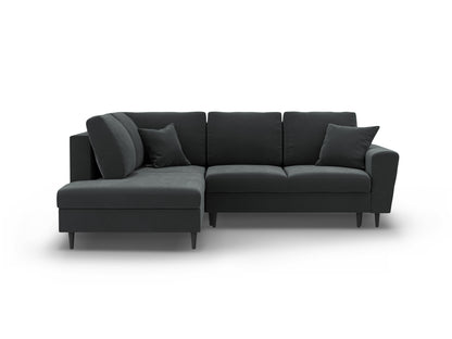 Kyoto Corner Sofa With Bed Function And Box (5 Seats, 243x194x88) - Left/Right - Riviera Velvet