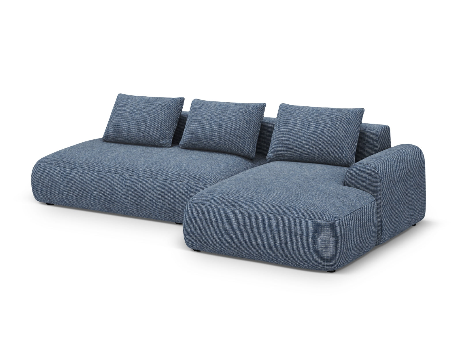 Calma Corner Sofa With Bed Function And Box (5 Seats, 275x142x84) - Structured Fabric - Gallery image 2
