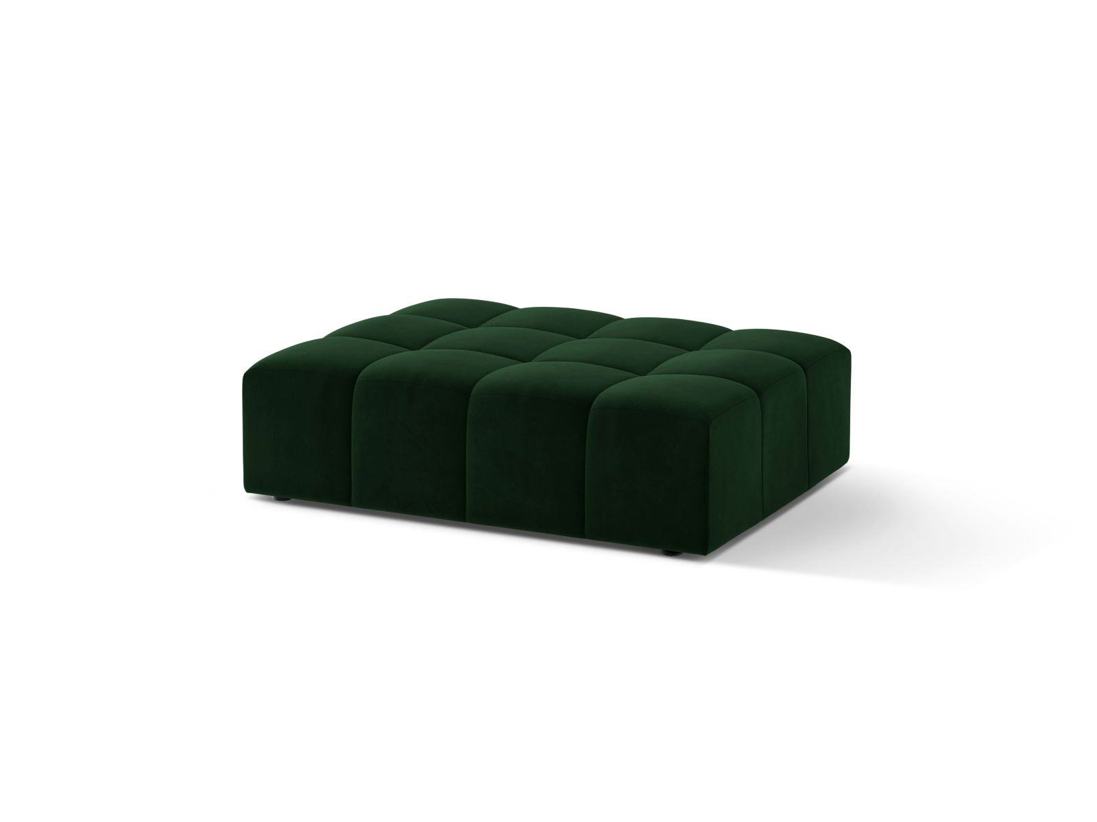 Chicago Pouf (1 Seat, 102x84x42) - Bluvel Velvet - Gallery image 2