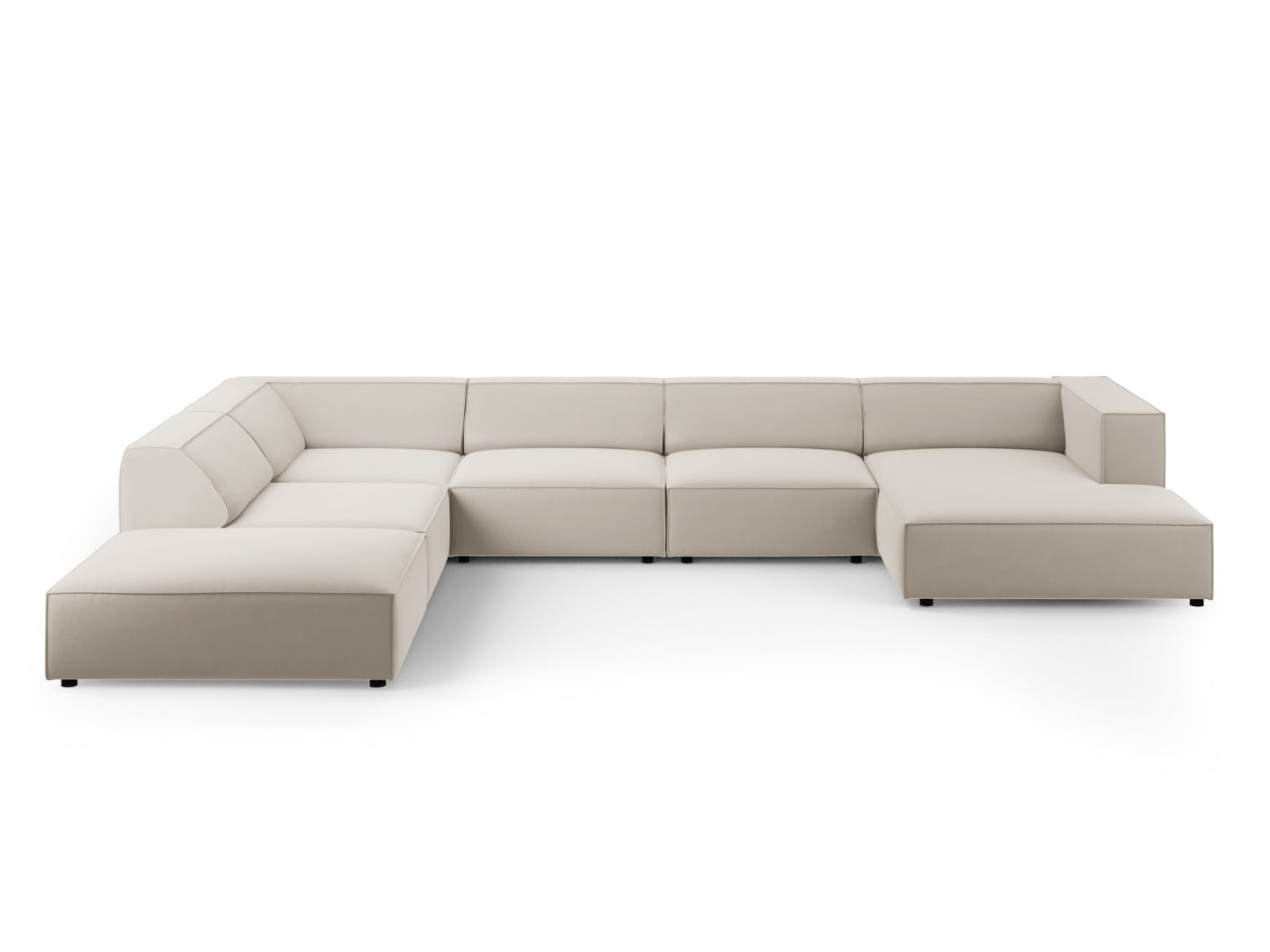 Arendal Panoramic Corner Sofa Velvet (7 Seaters)