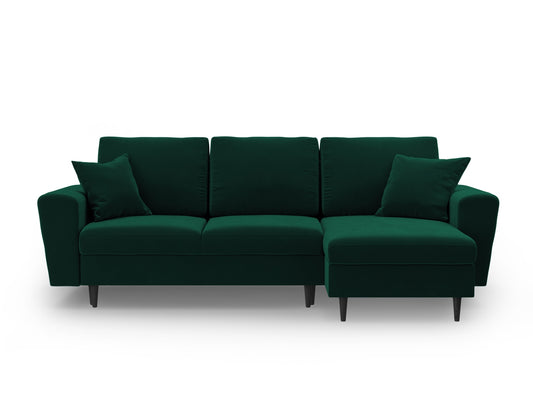 Kyoto Corner Sofa With Bed Function And Box (4 Seats, 241x145x88) - Riviera Velvet