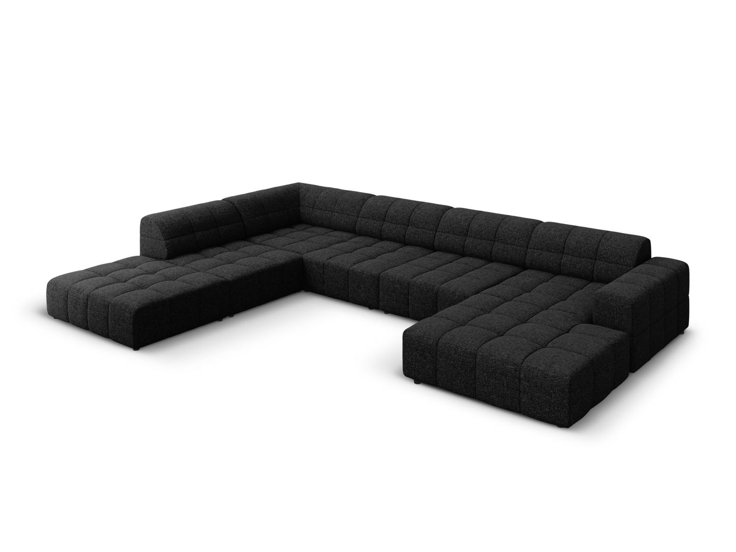 Chicago Panoramic Corner Sofa (7 Seats, 375x263x78) - Haga Chenille - Gallery image 3