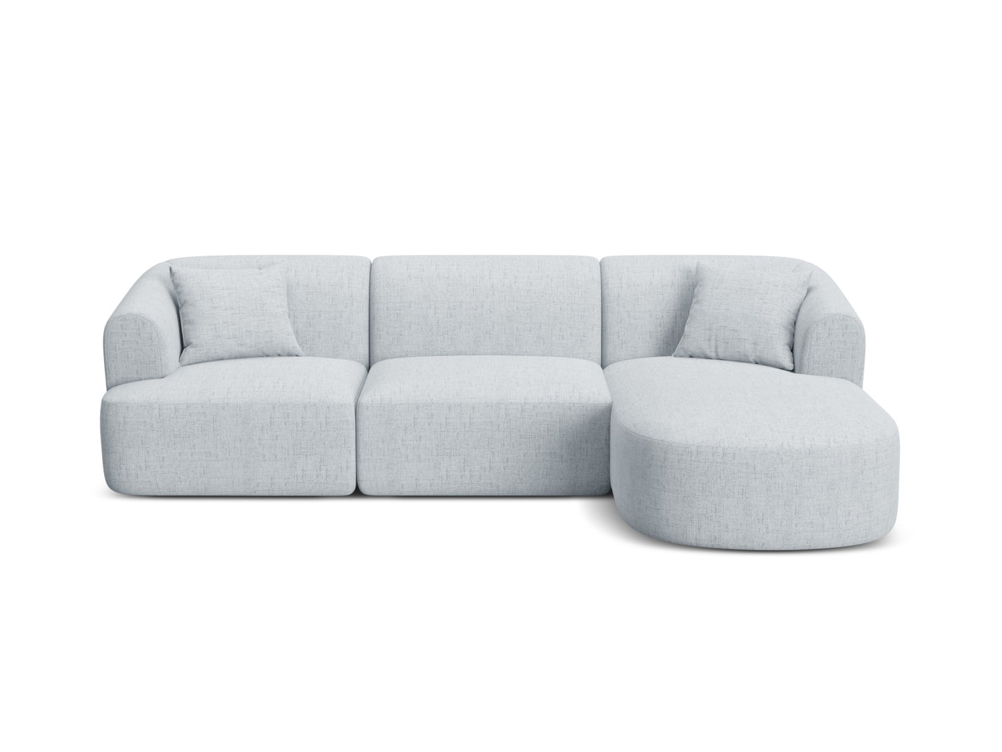 Campi Modular Corner Sofa (4 Seats, 256x156x70) - Structured Fabric