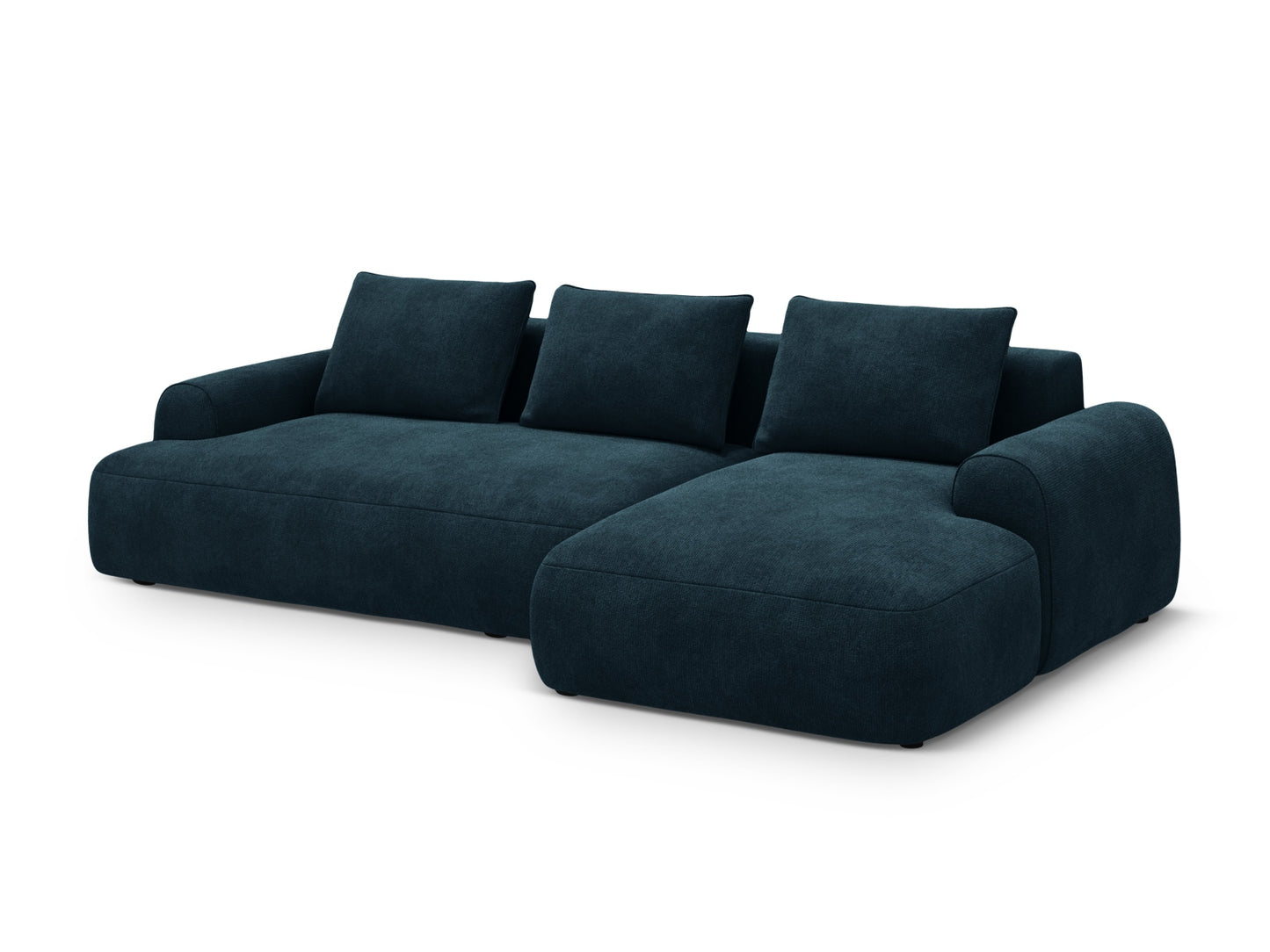 Calma Corner Sofa With Bed Function And Box (3 Seats, 275x142x84) - Velvet - Gallery image 4