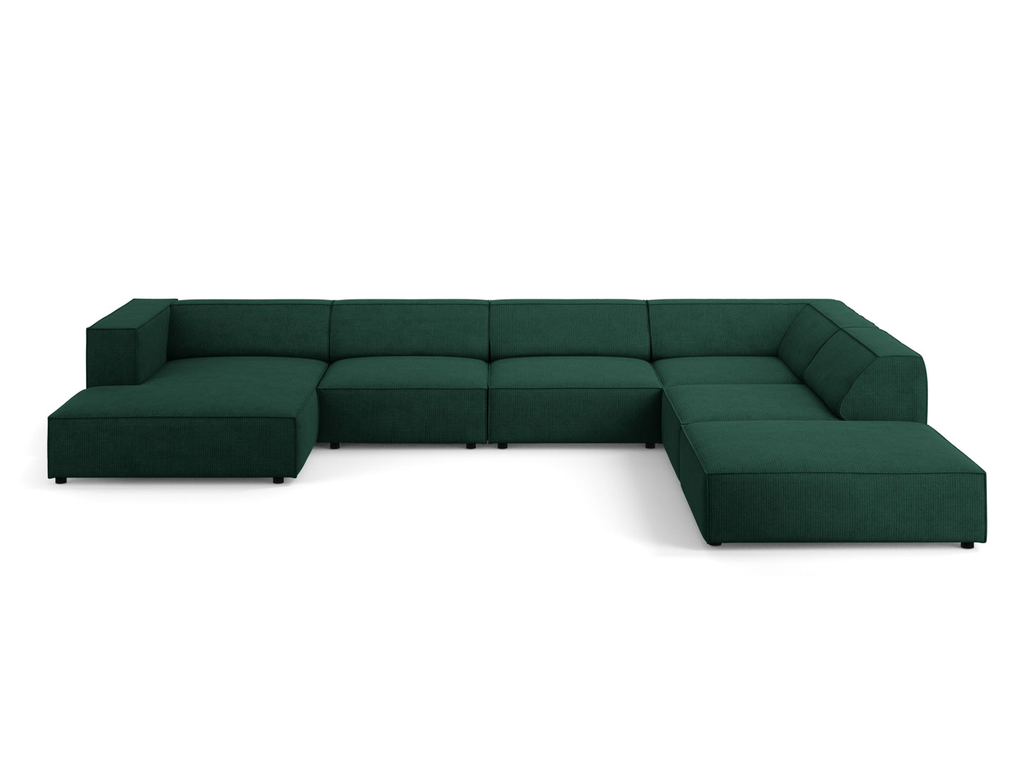 Arendal Panoramic Corner Sofa Chenille with corduroy (7 Seaters)
