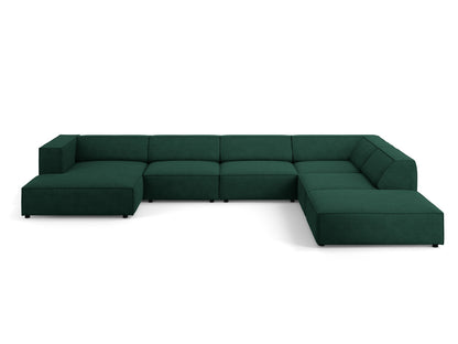 Arendal Panoramic Corner Sofa Chenille with corduroy (7 Seaters)