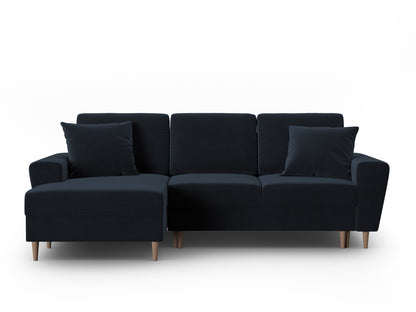 Kyoto Corner Sofa With Bed Function And Box (4 Seats, 241x145x88) - Left/Right - Riviera Velvet