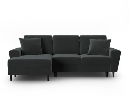 Kyoto Corner Sofa With Bed Function And Box (4 Seats, 241x145x88) - Left/Right - Riviera Velvet