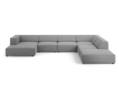 Arendal Panoramic Corner Sofa Chenille with corduroy (7 Seaters)