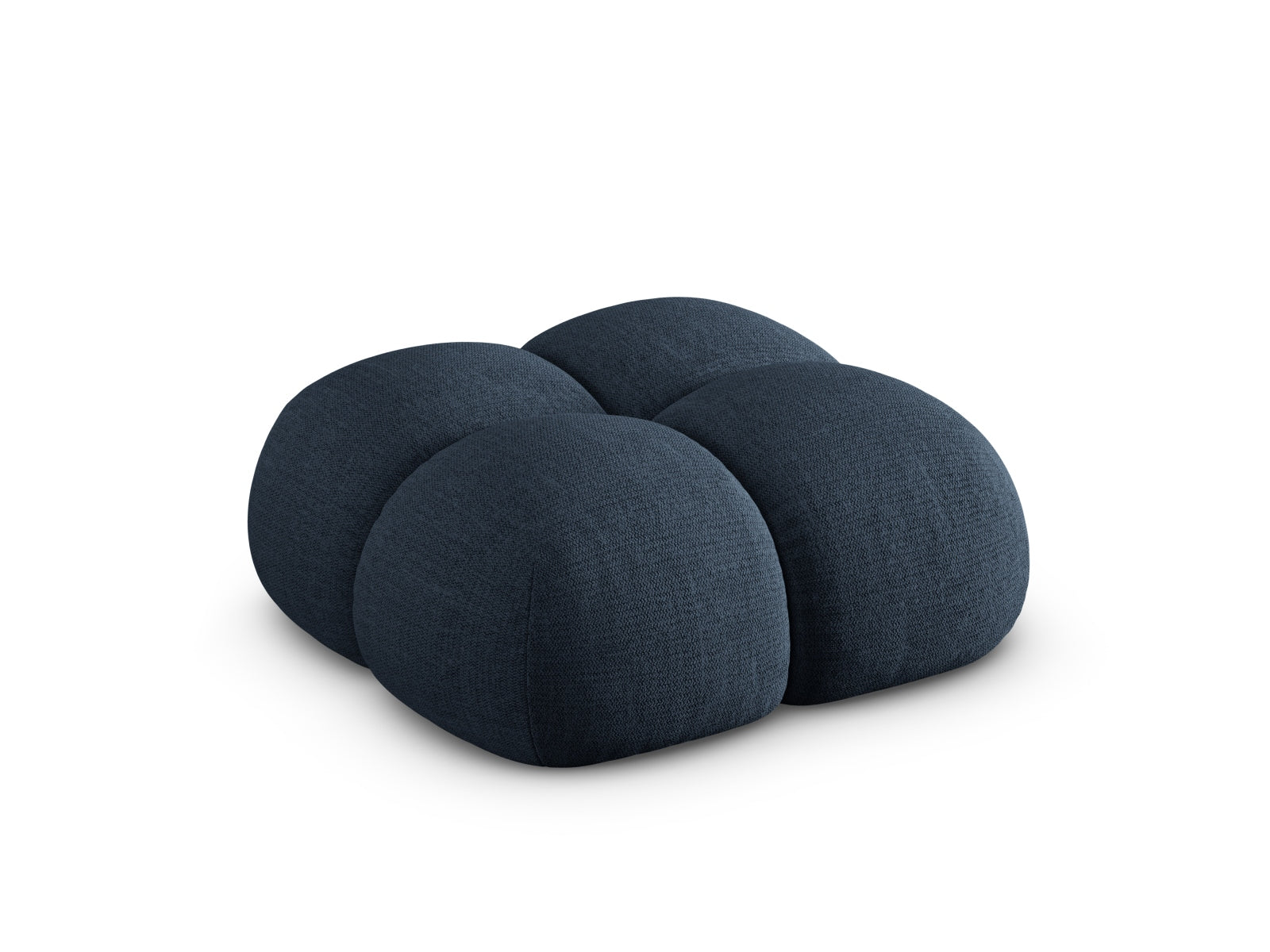 Loretto Pouf (1 Seat, 90x90x40) - Sorella Structured Fabric - Gallery image 4