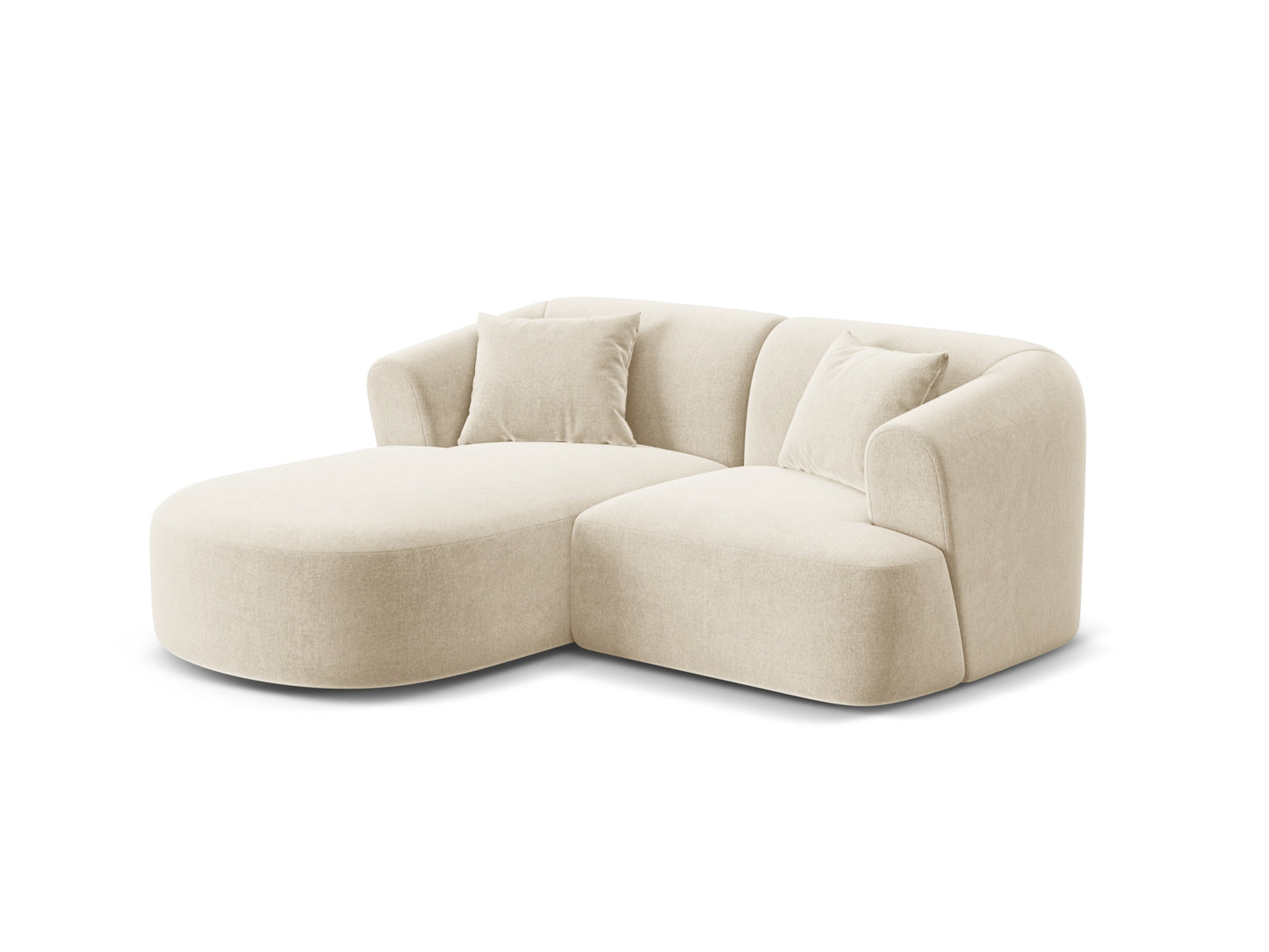 Campi Modular Corner Sofa (3 Seats, 180x156x70) - Velvet - Gallery image 2