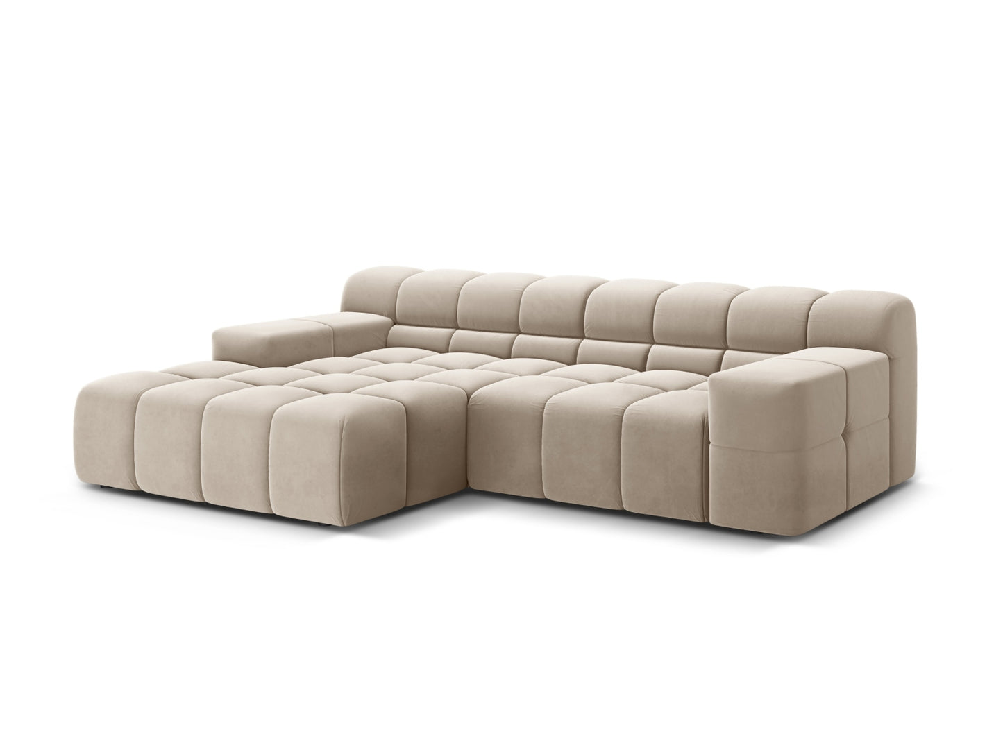 Hawaii Corner Sofa (2 Seats, 240x160x75) - Magic Velvet Velvet - Gallery image 5