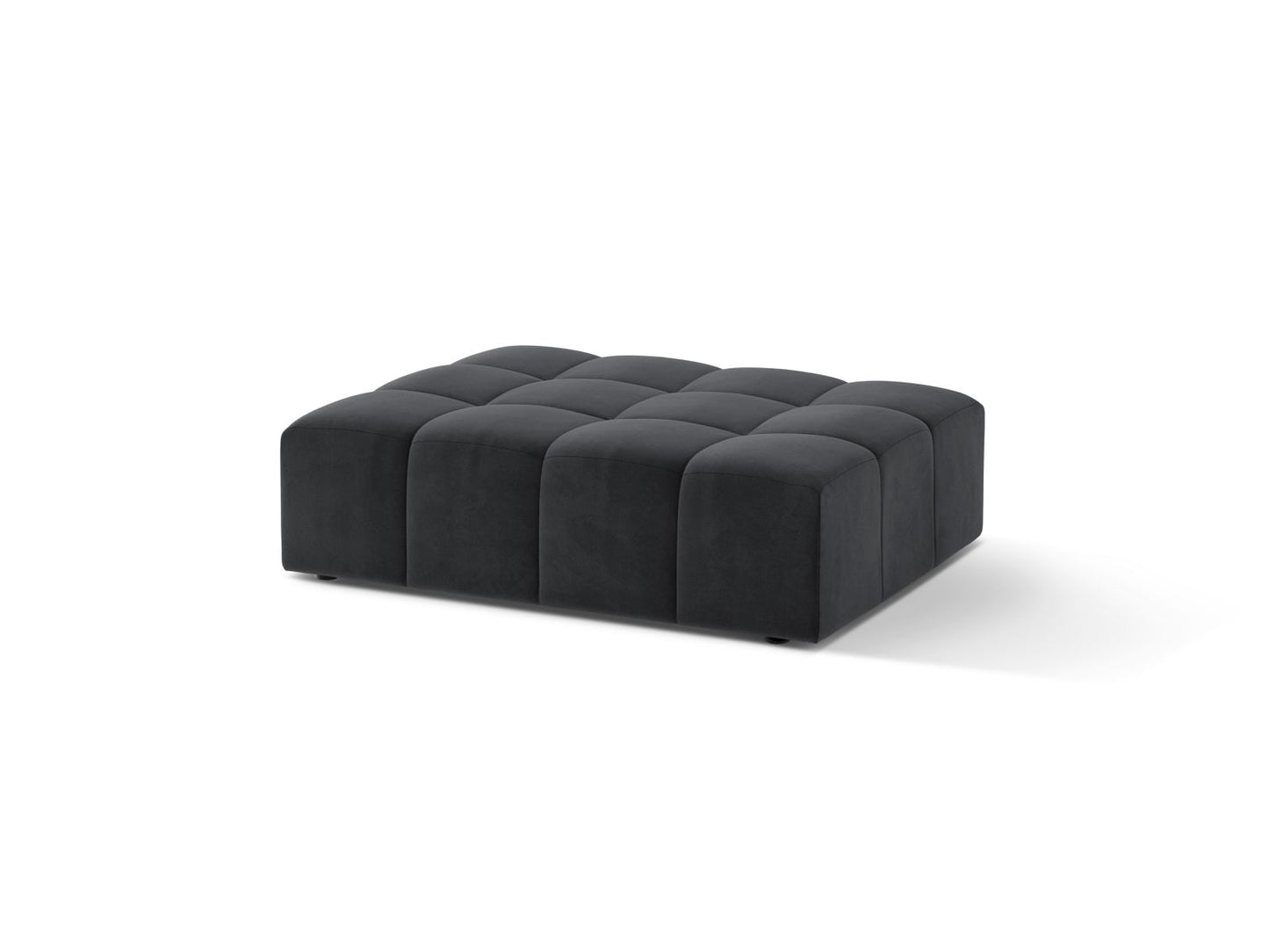 Chicago Pouf (1 Seat, 102x84x42) - Bluvel Velvet - Gallery image 4
