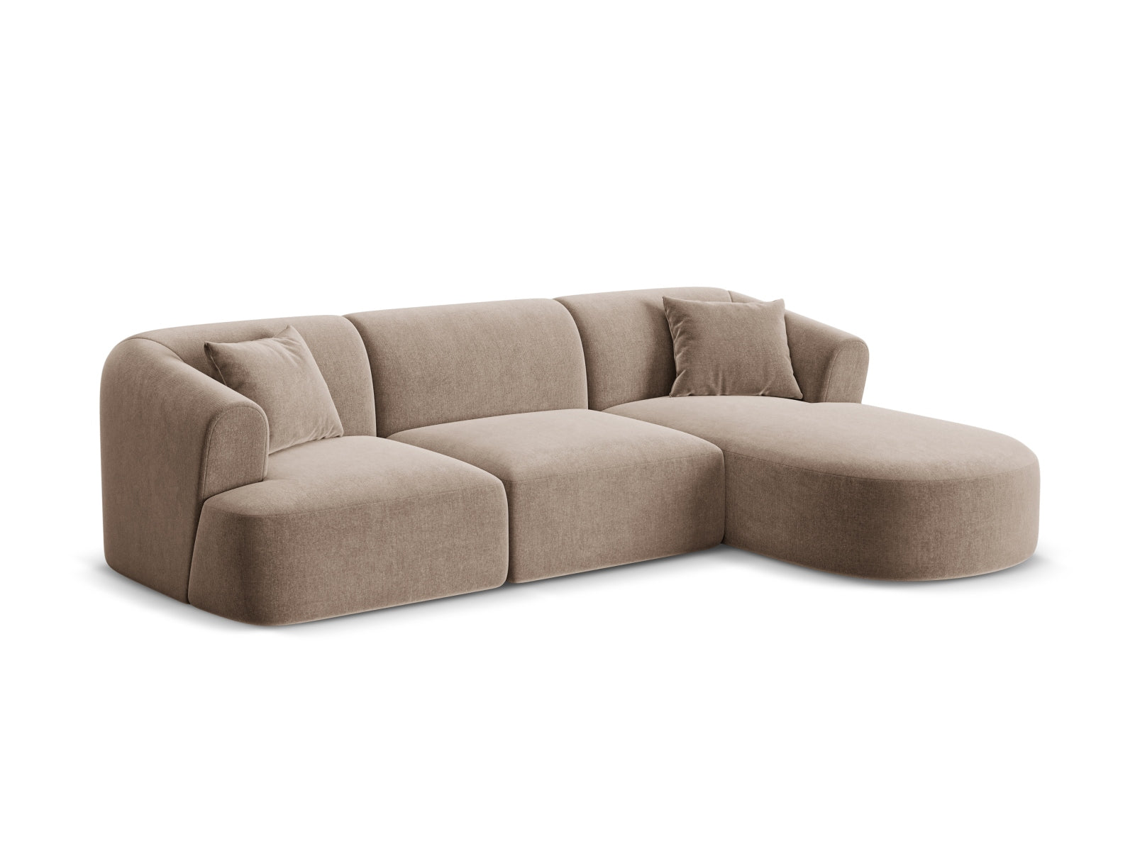 Campi Modular Corner Sofa (4 Seats, 256x156x70) - Velvet - Gallery image 3