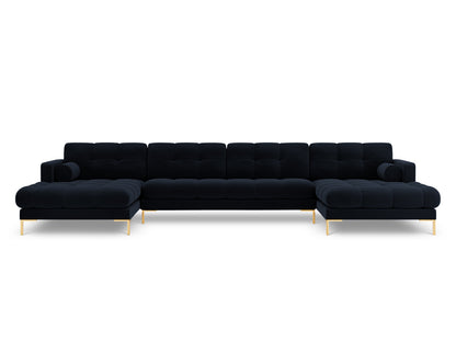 Bali Panoramic Sofa (7 Seats, 383x185x75) - Velvet - Gallery image 8