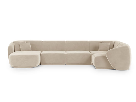 Gomera Panoramic Corner Sofa (6 Seats, 336x166x74) - Salvador Velvet