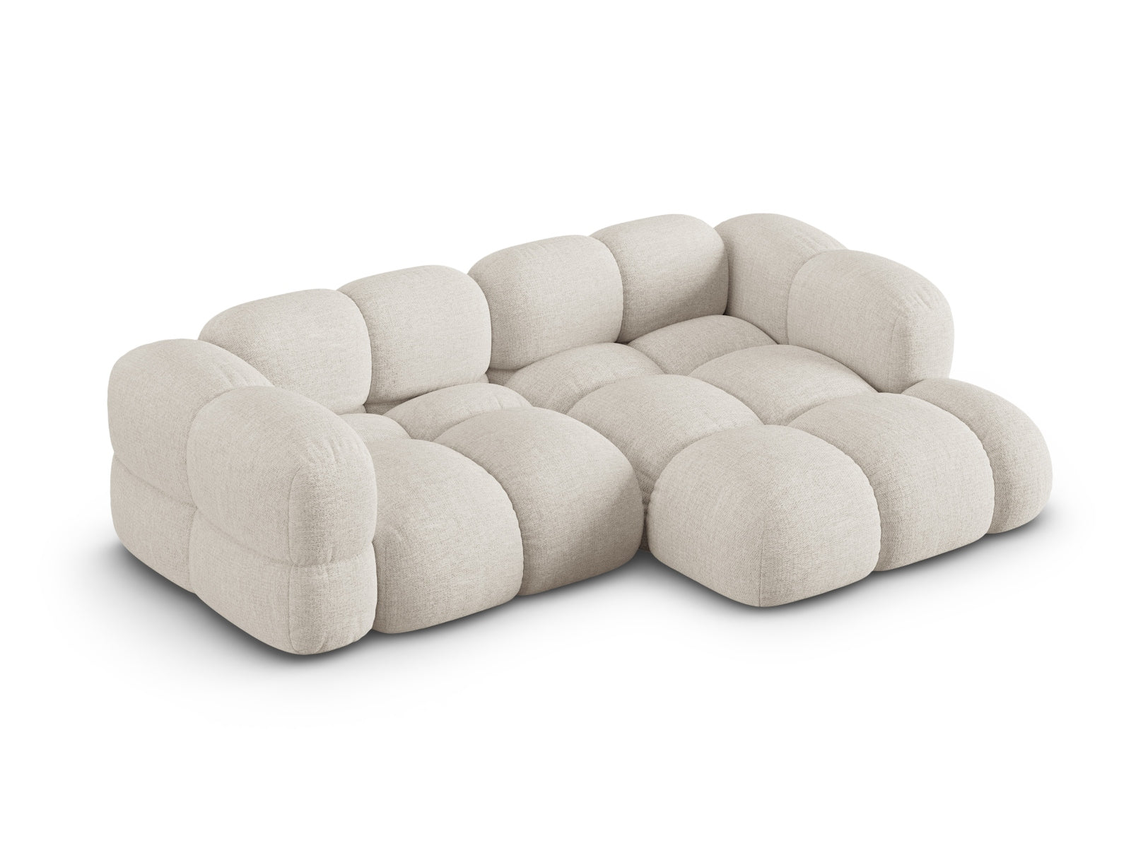 Loretto Corner Sofa - Left/Right (3 Seats, 147x250x68) - Sorella Structured Fabric - Gallery image 2