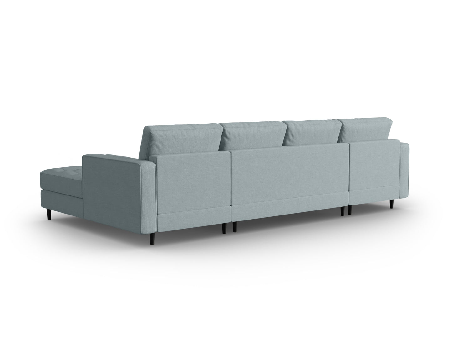 Aspen Panoramic Sofa (6 Seaters) - Structured Fabric - Structured Fabric - Gallery image 5