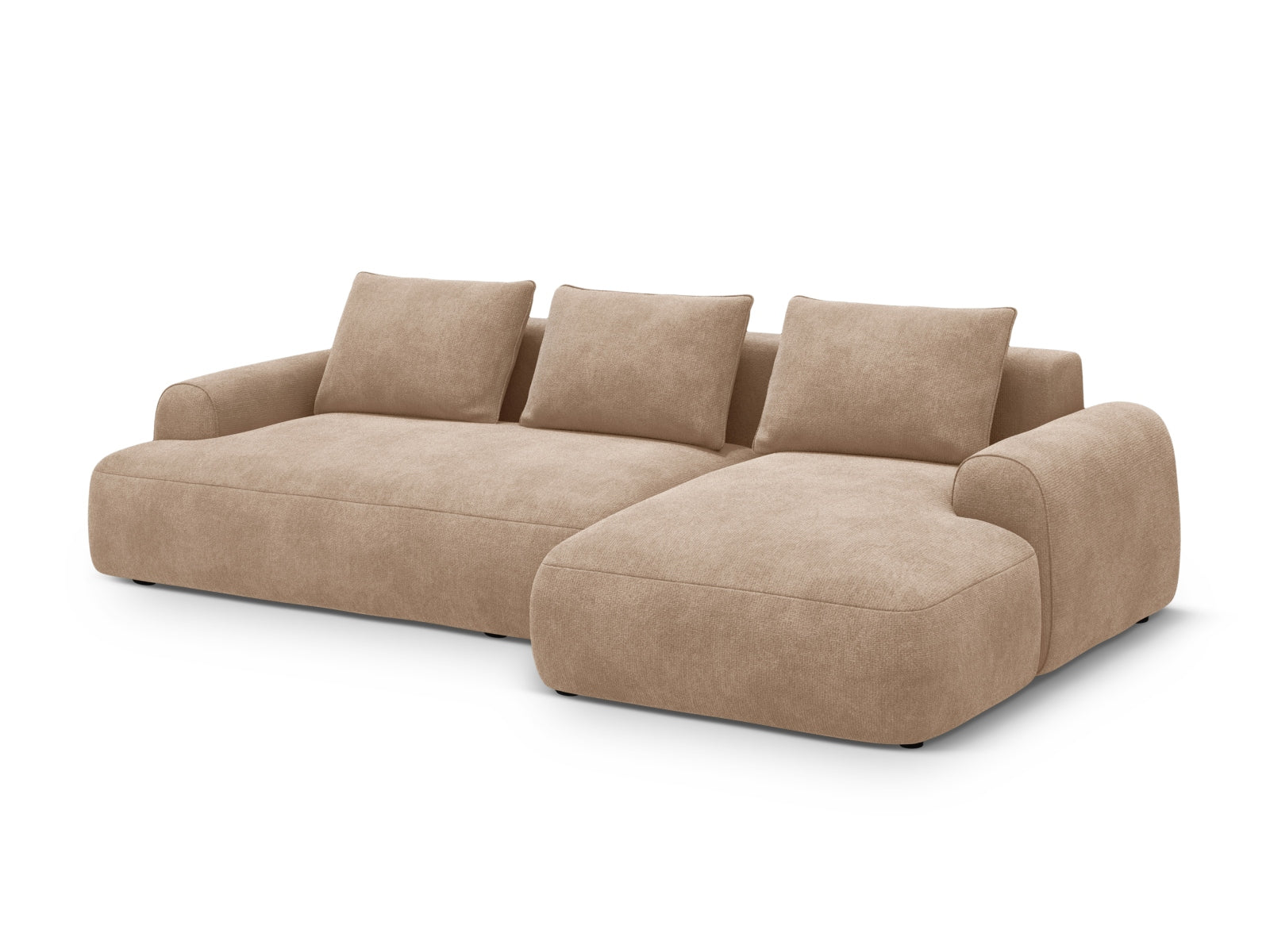 Calma Corner Sofa With Bed Function And Box (3 Seats, 275x142x84) - Velvet - Gallery image 2