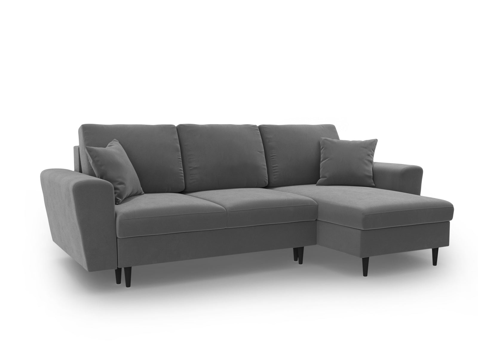 Kyoto Corner Sofa With Bed Function And Box (4 Seats, 241x145x88) - Riviera Velvet - Gallery image 7