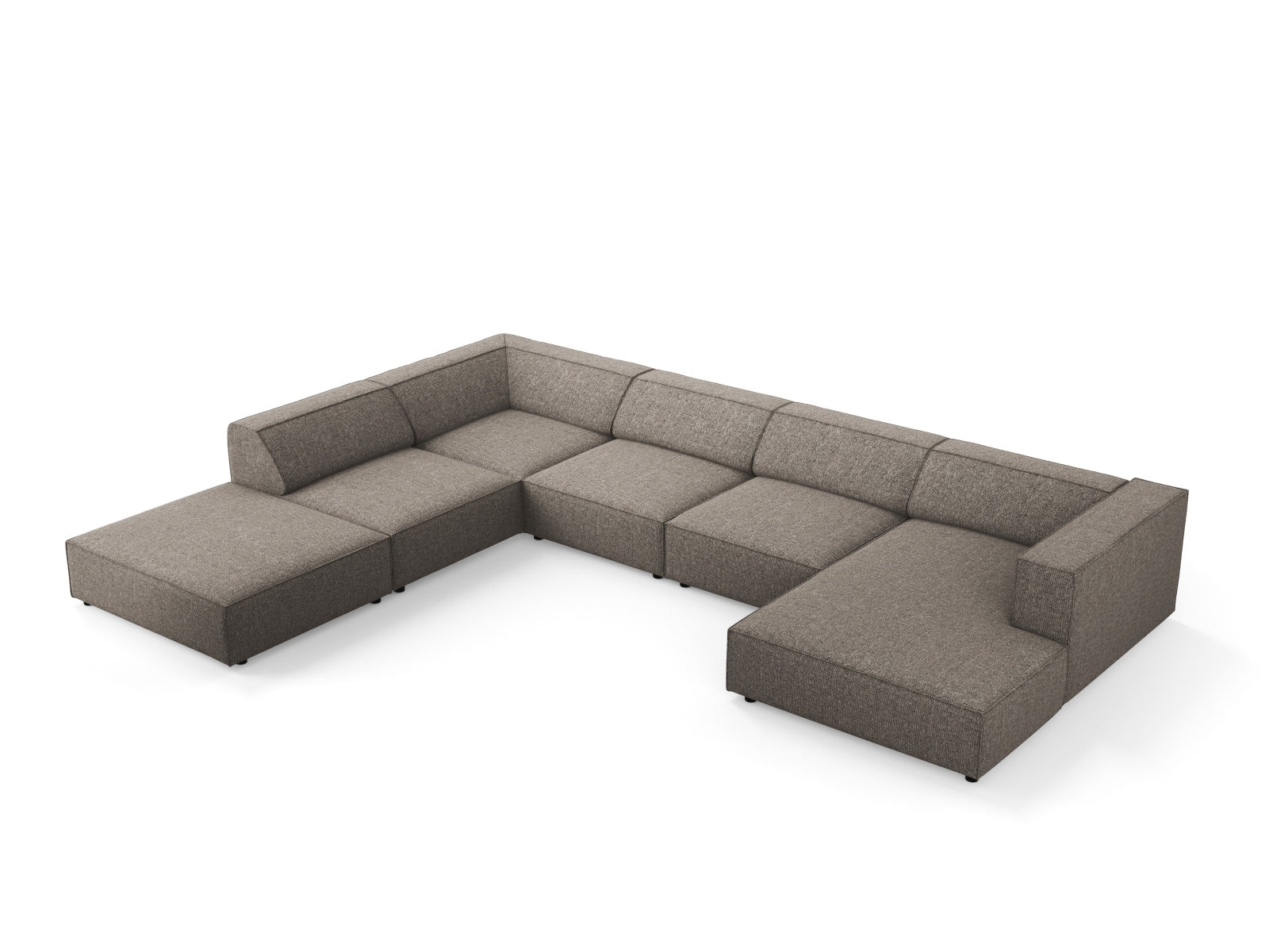 Arendal Panoramic Corner Sofa (7 Seaters) - Chenille - Gallery image 3