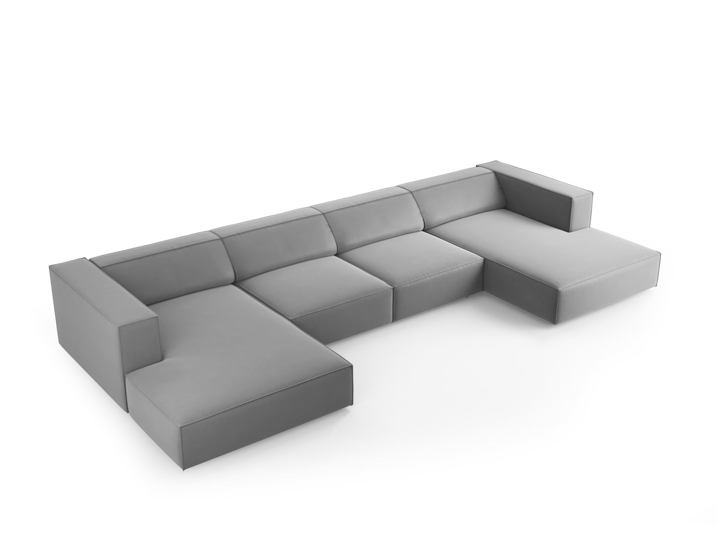 Arendal Panoramic Sofa (6 Seaters) - Velvet - Gallery image 1