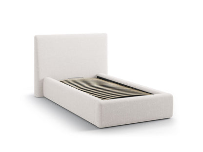 Asti Storage Bed with Headboard (90x200) - Structured Fabric - Structured Fabric - Gallery image 2