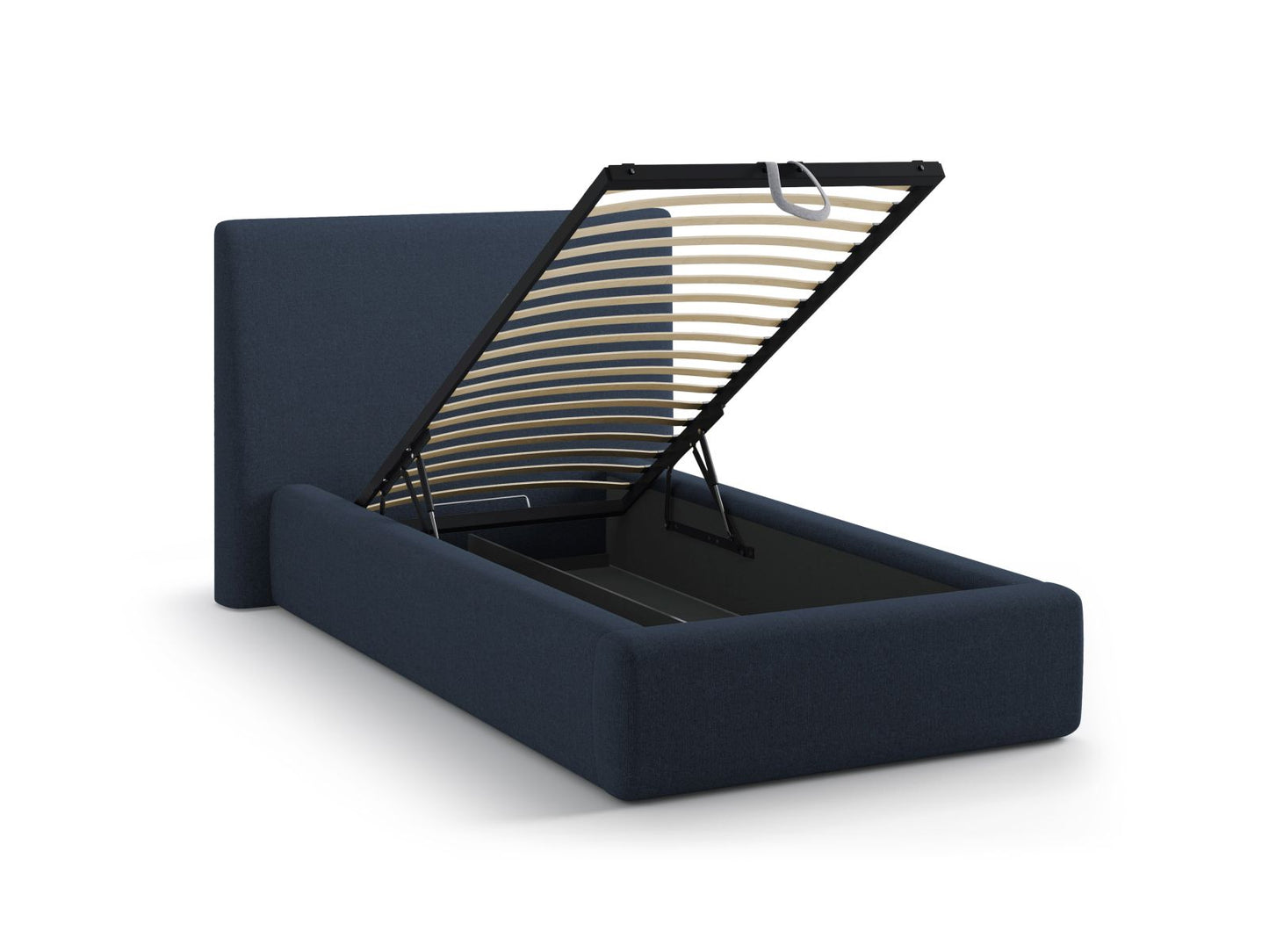Asti Storage Bed with Headboard (90x200) - Structured Fabric - Structured Fabric - Gallery image 7