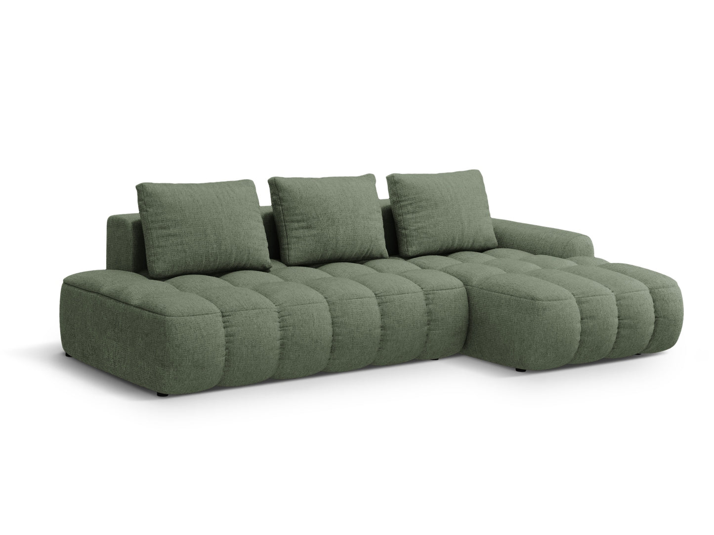 Linz Corner Sofa Bed with Storage - Sorella Structured Fabric - Gallery image 8
