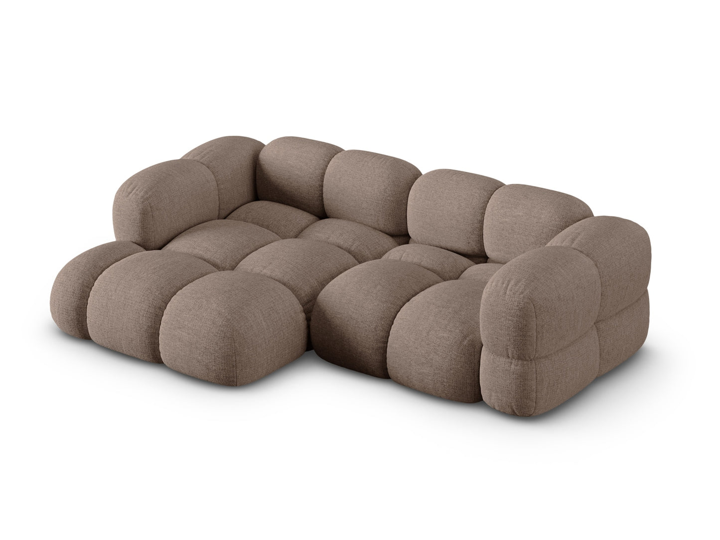 Loretto Corner Sofa - Left/Right (3 Seats, 147x250x68) - Sorella Structured Fabric - Gallery image 3