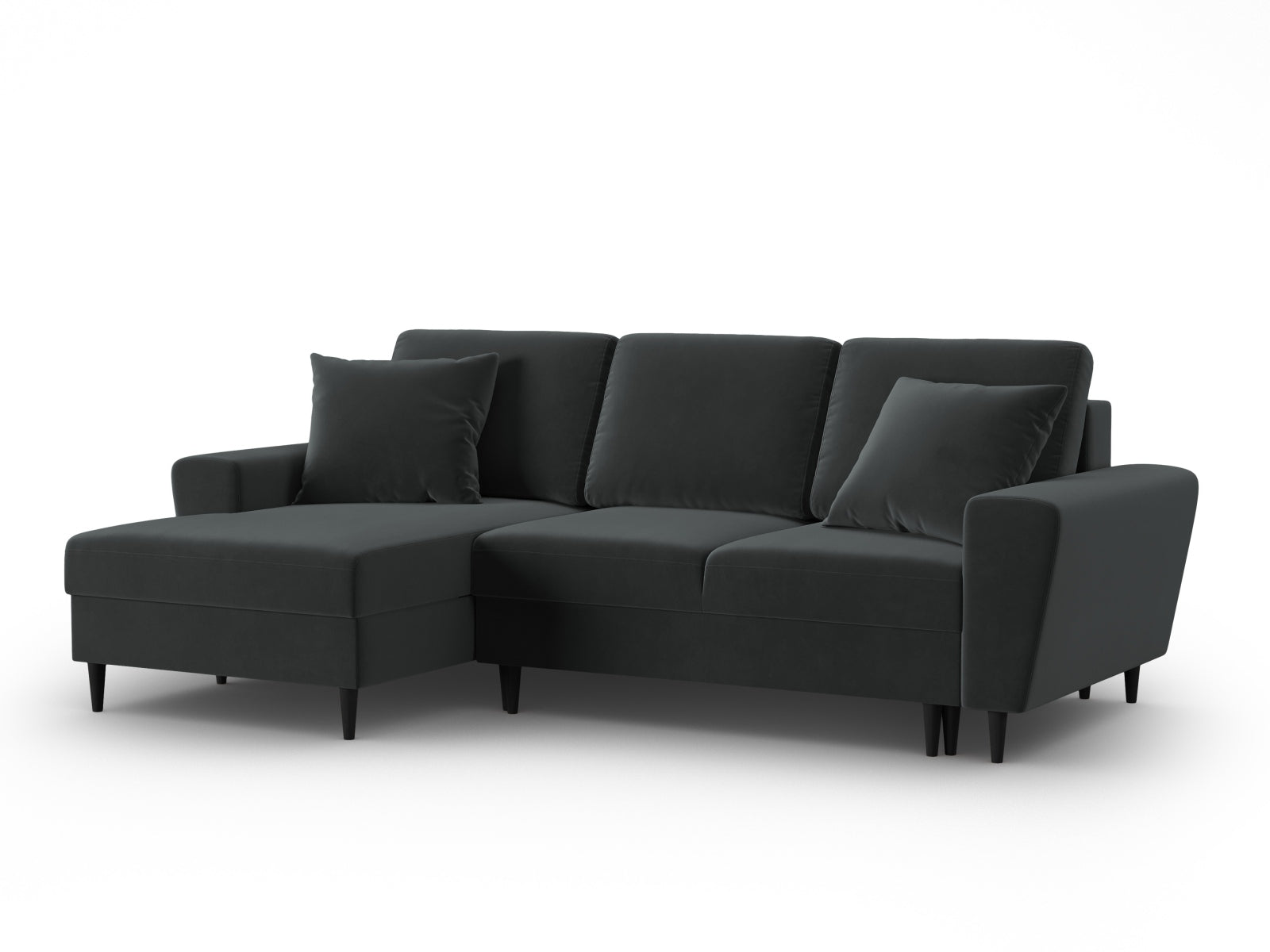 Kyoto Corner Sofa With Bed Function And Box (4 Seats, 241x145x88) - Left/Right - Riviera Velvet - Gallery image 7