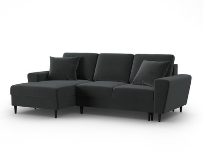 Kyoto Corner Sofa With Bed Function And Box (4 Seats, 241x145x88) - Left/Right - Riviera Velvet - Gallery image 7