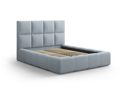 Livigno Storage Bed with Headboard - Solid Structured Fabric - Gallery image 5
