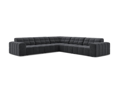 Chicago Symmetrical Corner Sofa (4 Seats, 285x285x78) - Bluvel Velvet