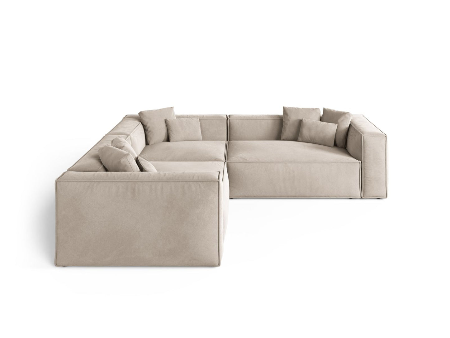 Aveiro Corner Sofa - Velvet - Velvet - Gallery image 4