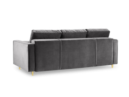 Aspen Sofa with Bed Function and Box (3 Seaters) - Velvet - Velvet - Gallery image 3