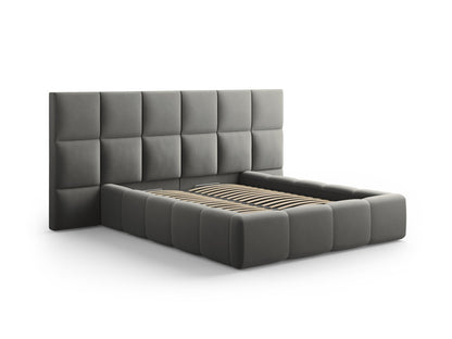 Livigno Storage Bed with Double Headboard - Bluvel Velvet - Gallery image 5