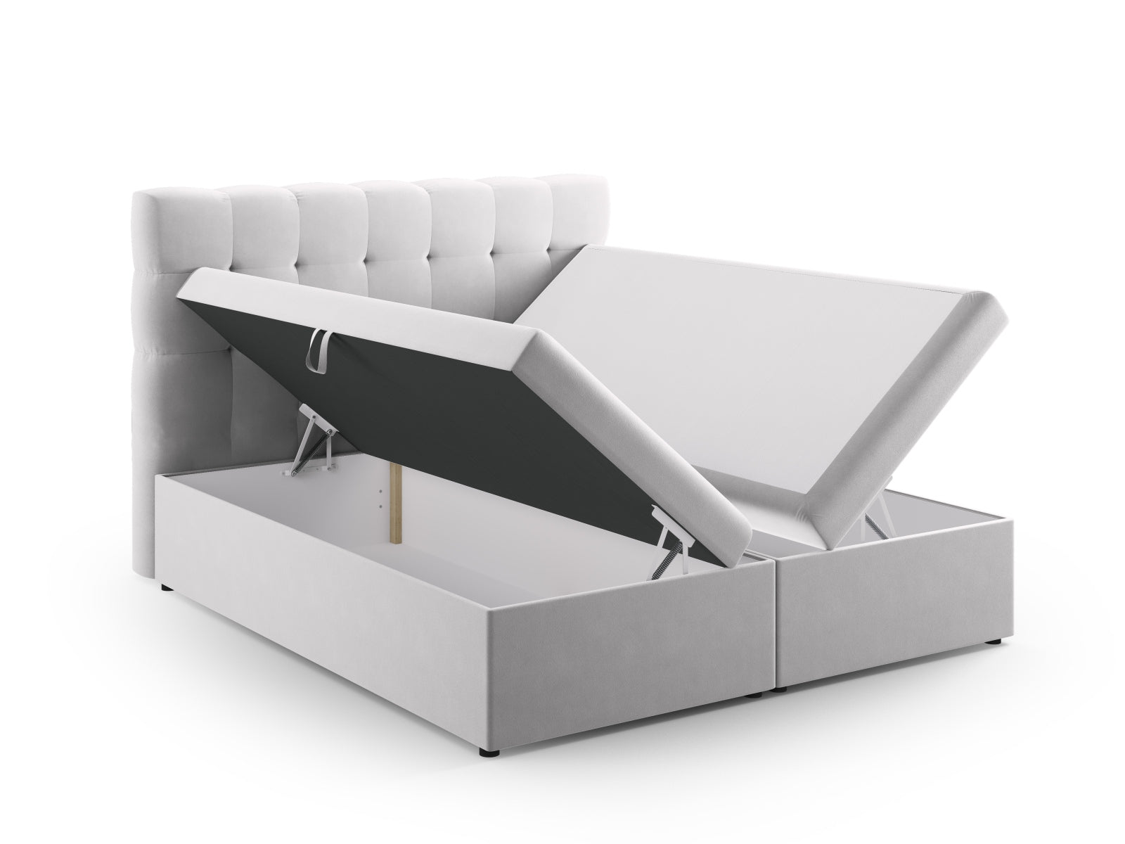 Bali Boxspring Bed Set (140x210x125) - Velvet - Velvet - Gallery image 7
